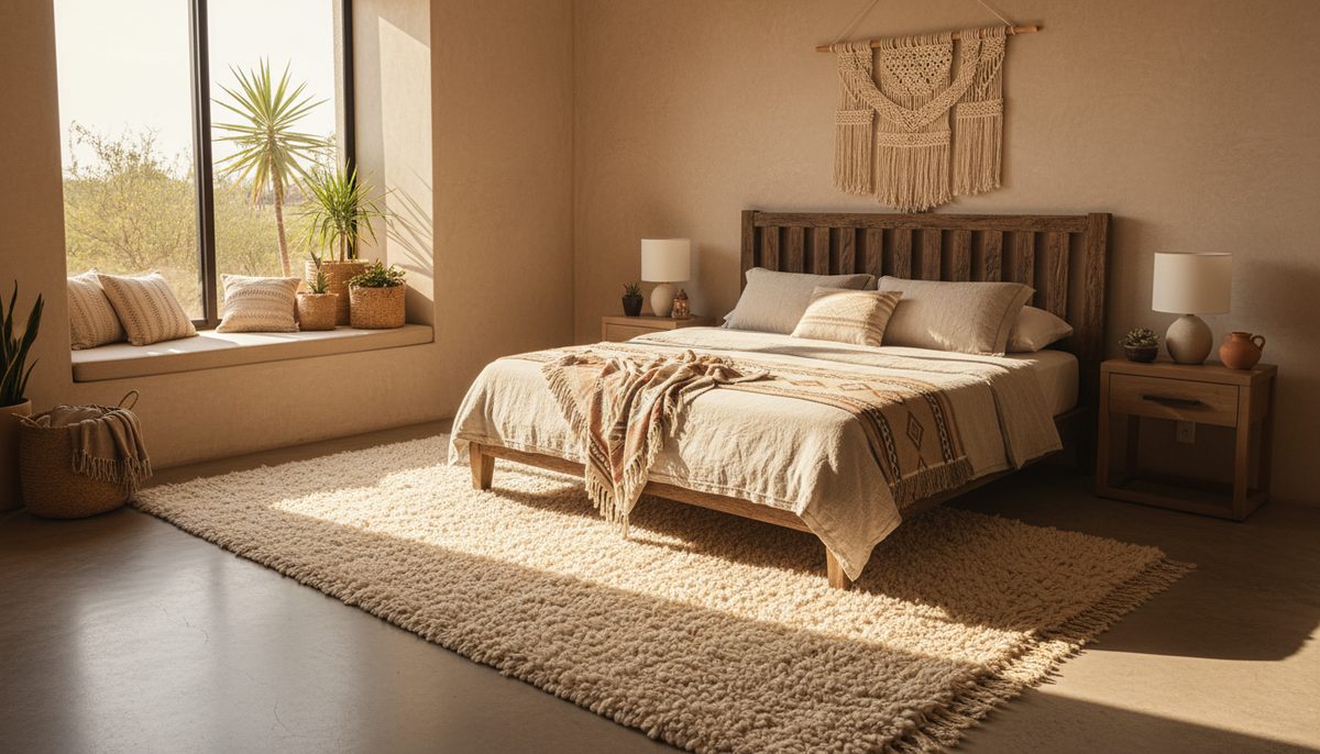 Alfombra para cuarto: medidas según tu cama y dónde colocarla
