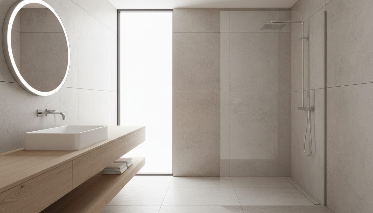 Muros para baño: elige el acabado que resiste el agua