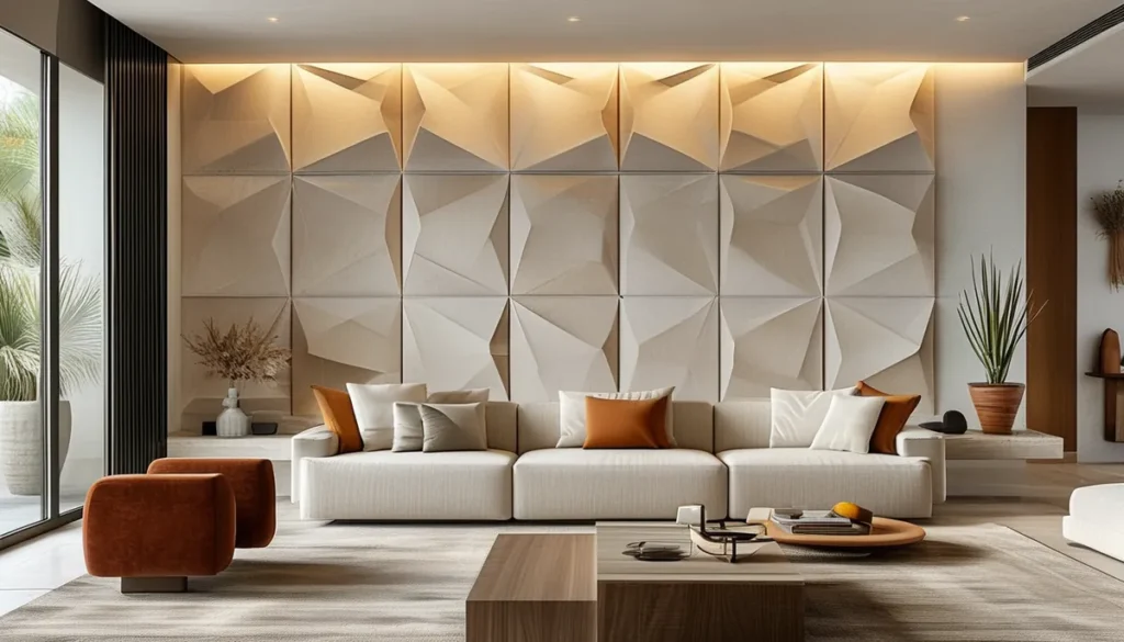 Panel decorativo 3d: guía de materiales y acabados