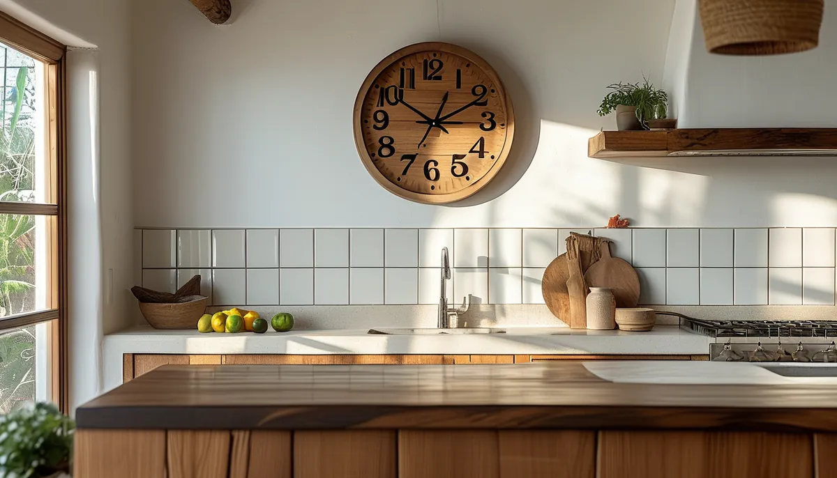 Reloj de pared para cocina: tamaño, material y dónde colgarlo