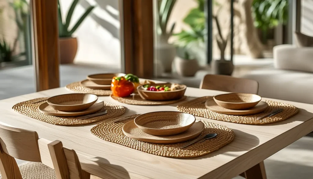 Tapetes individuales para mesa: guía de materiales y cuidados