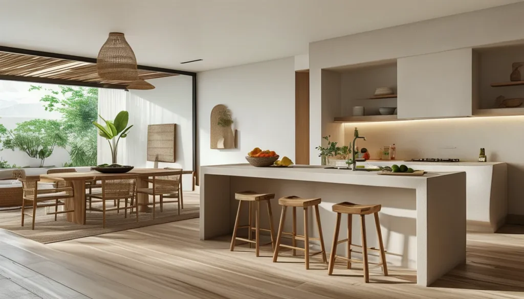 dividir sala comedor y cocina pequeños juntos modernos